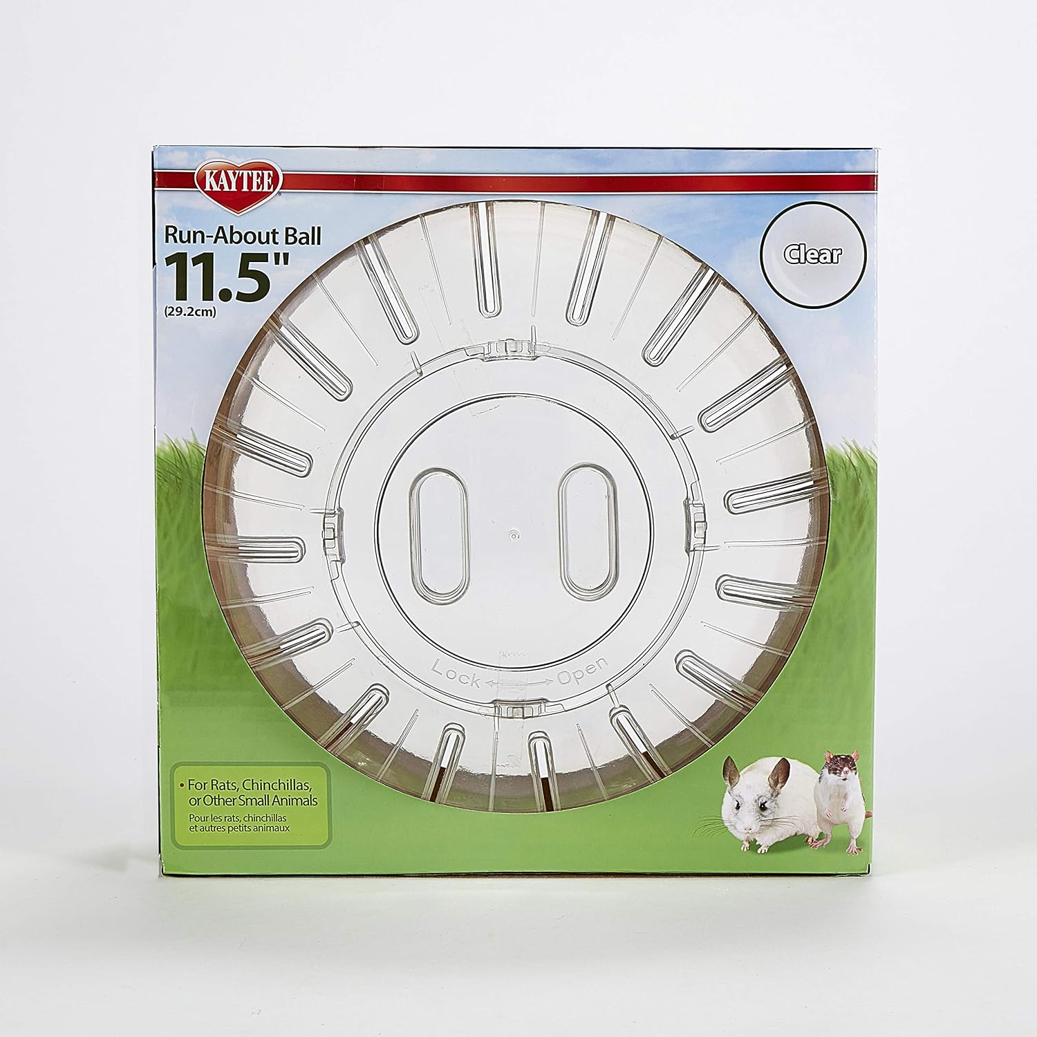 Kaytee 11.5" Clear Run-About Exercise Ball For Pet Rats & Chinchillas - Image 3