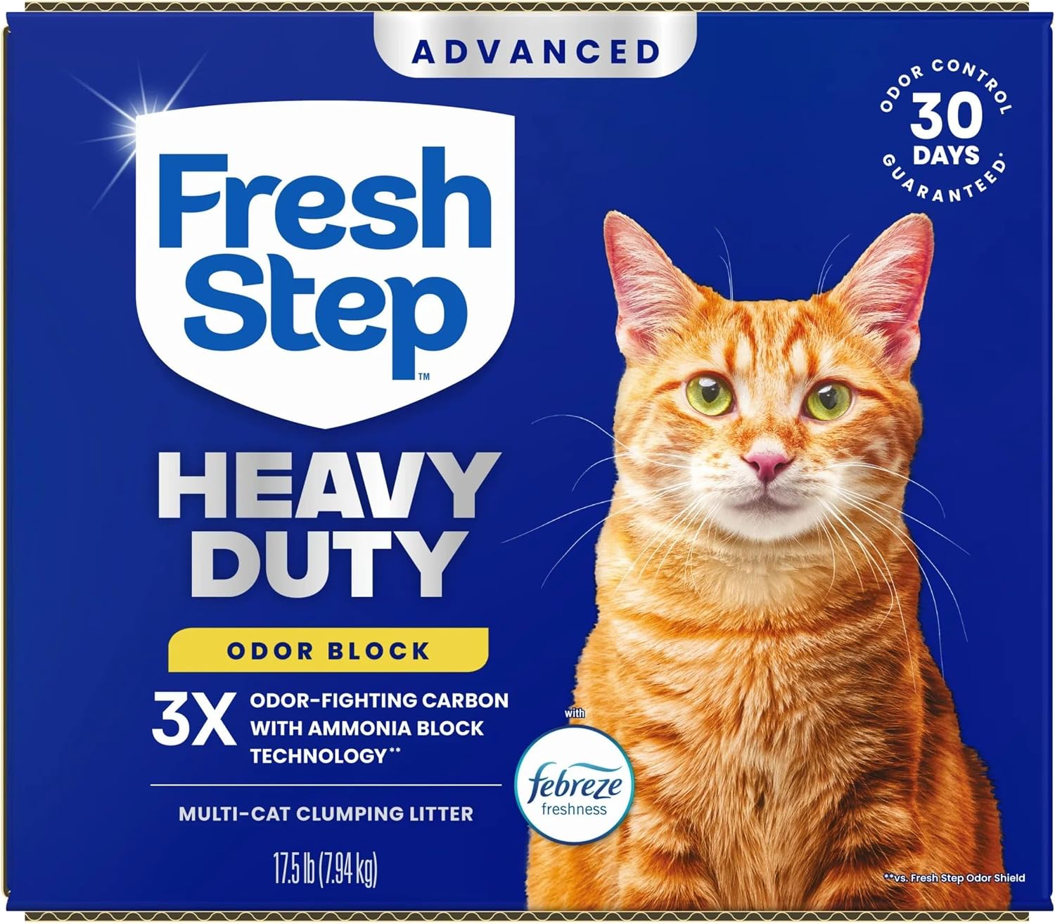 Fresh Step Heavy Duty Odor Block Advanced Multi Cat Clumping Litter with Febreze, 17.5 lb (Package May Vary) - Image 14