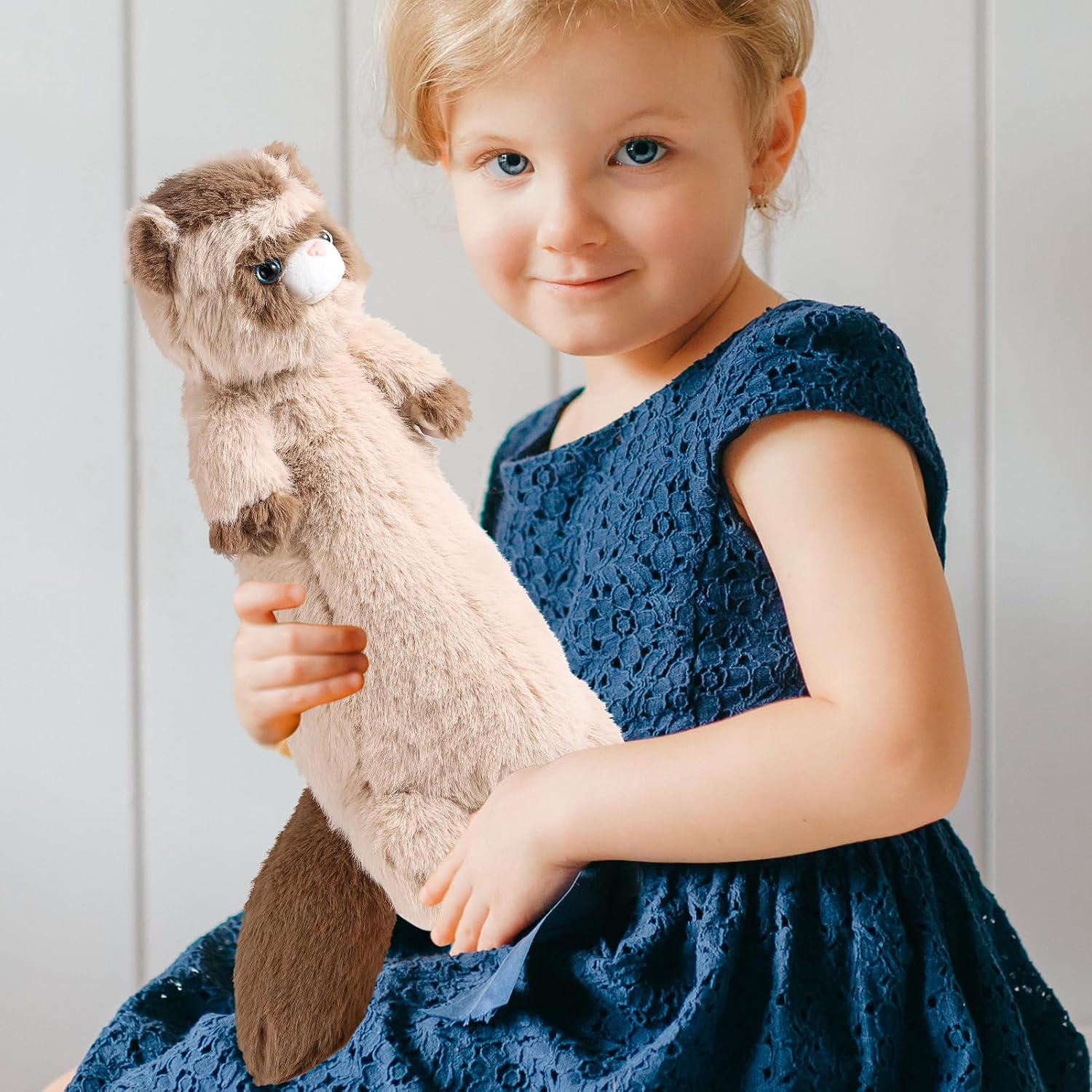 20.5 Inch Ferret Plush Stuffed Animal Long Cute Ferrets Pillow Soft Doll Stuffed Cute Toys Animals Lover Gift Kid Birthday Holiday Party Favor(Brown Ferret) - Image 6