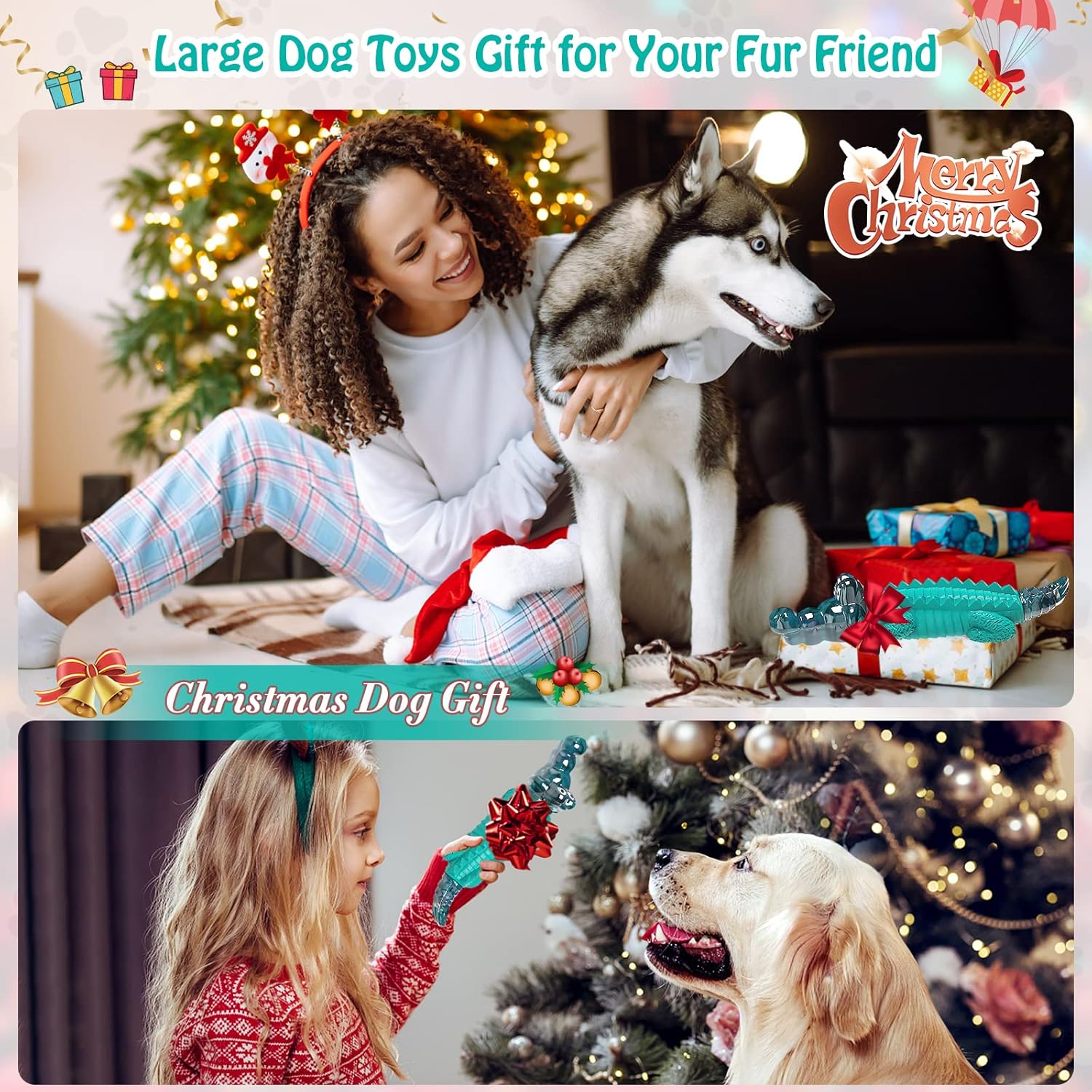 Jeefome Dog Toys for Aggressive Chewers - Tough, Indestructible Dog Chew Toys for Large, Medium, Small Breed Dogs to Keep Them Busy - Image 6
