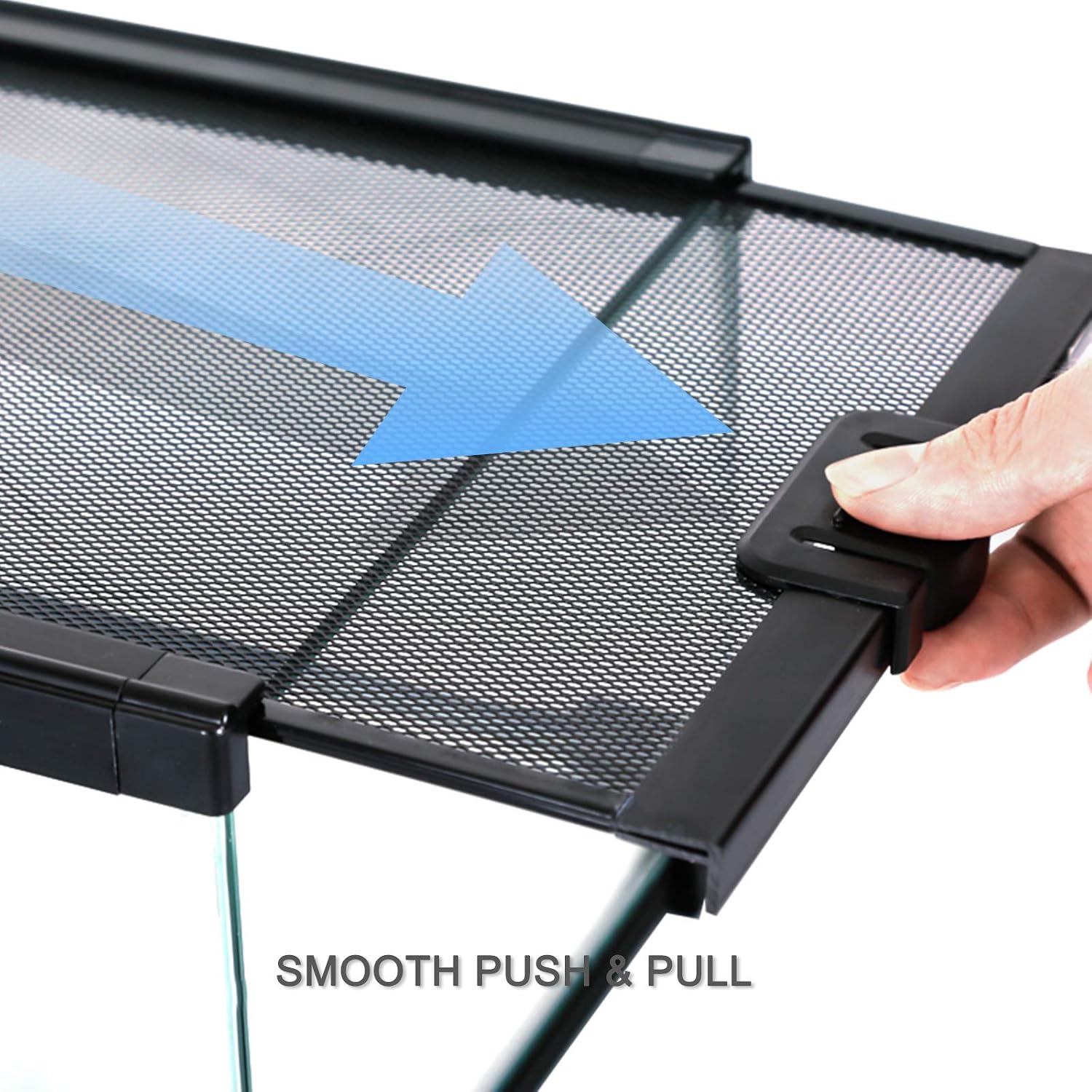 REPTI ZOO Full Glass 15 Gallon Reptile Tank, Medium Reptile Terrarium for Gecko Hermit Crab Hognose Snake etc, Top Screen Ventilation & Feeding - Image 4