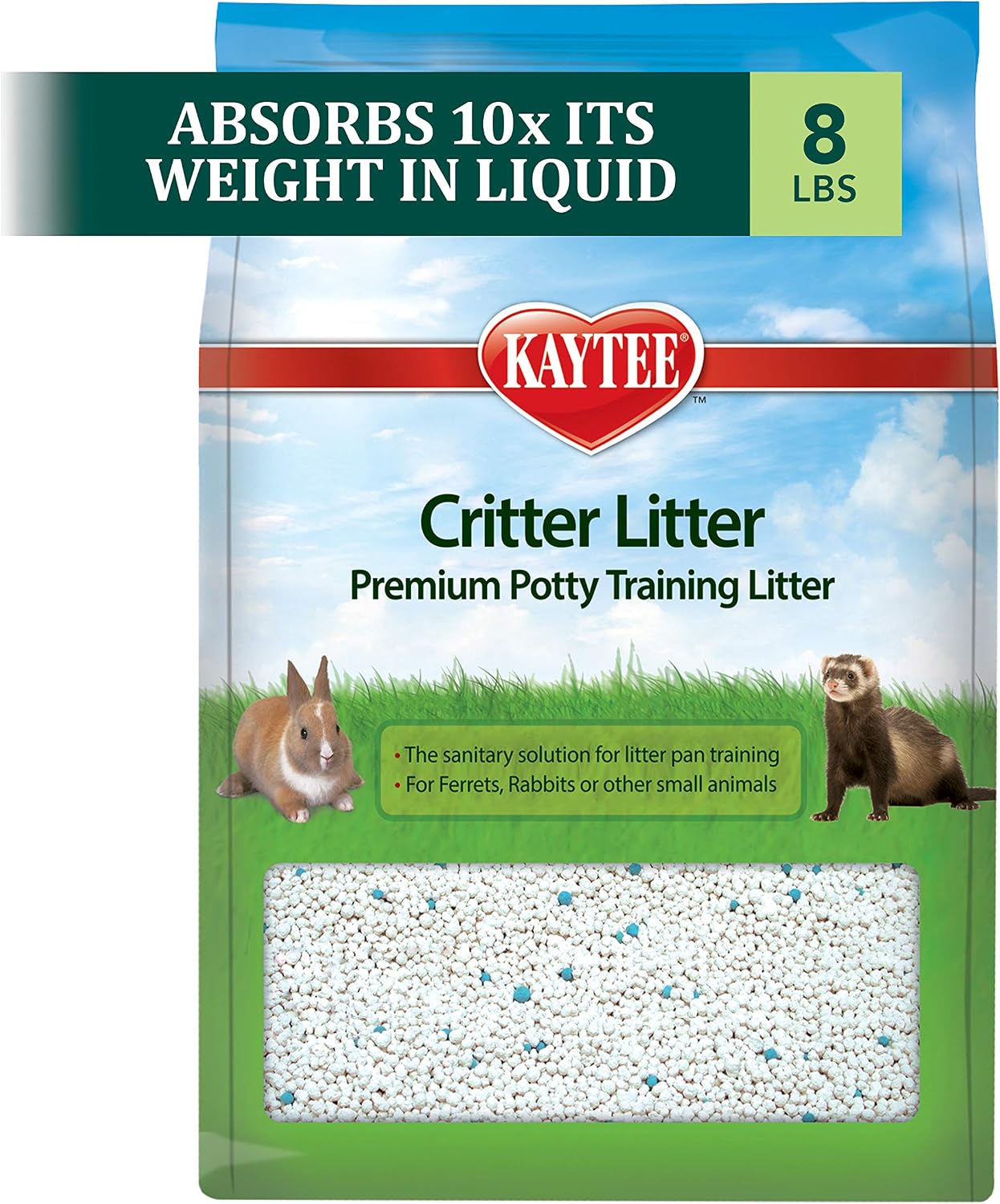 Kaytee Premium Potty Training Critter Litter for Pet Ferrets, Rabbits & Other Small Animals, 8 lb - Image 2