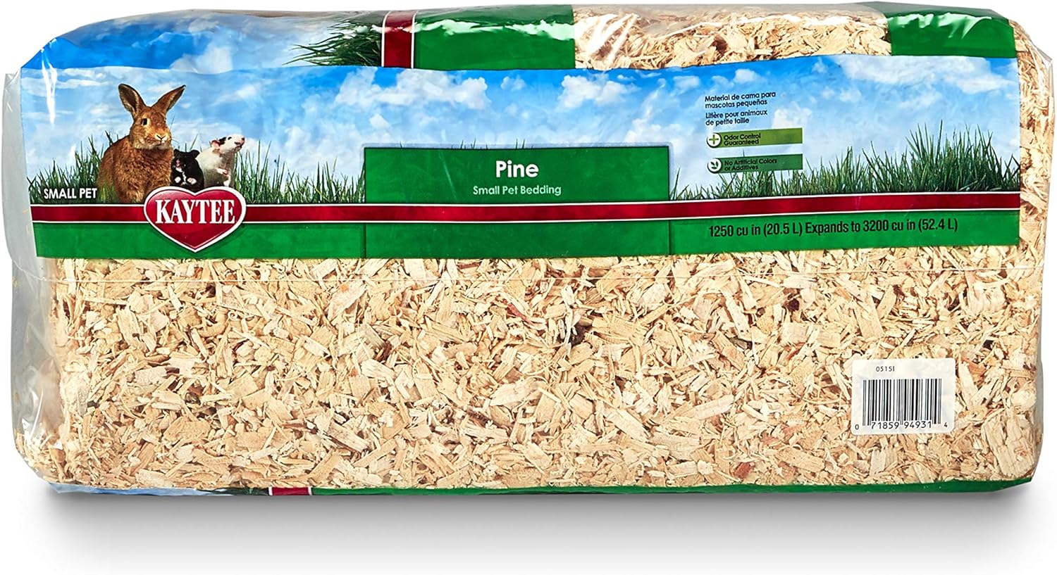 Kaytee Small Animal Pine Bedding For Pet Guinea Pigs, Rabbits, Hamsters, Gerbils, and Chinchillas, 52.4 Liter - Image 5