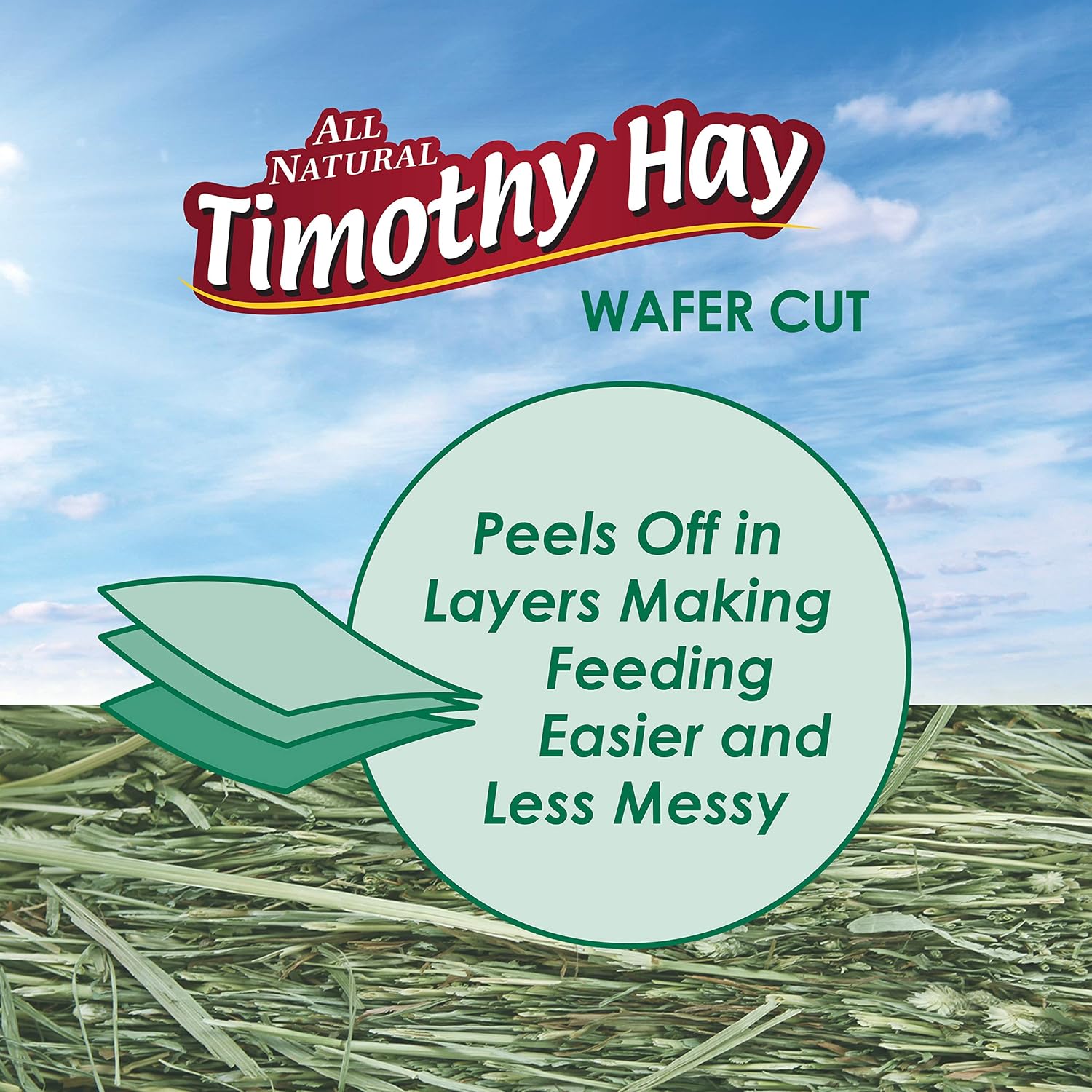 Kaytee Wafer Cut All Natural Timothy Hay for Pet Guinea Pigs, Rabbits & Other Small Animals, 60 Ounce - Image 10