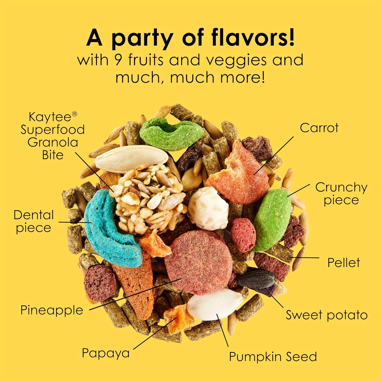 Kaytee Fiesta Rabbit Food, Nutritious and Fun Blend, Supports Dental Health and Digestion, 3.5 pounds - Image 7