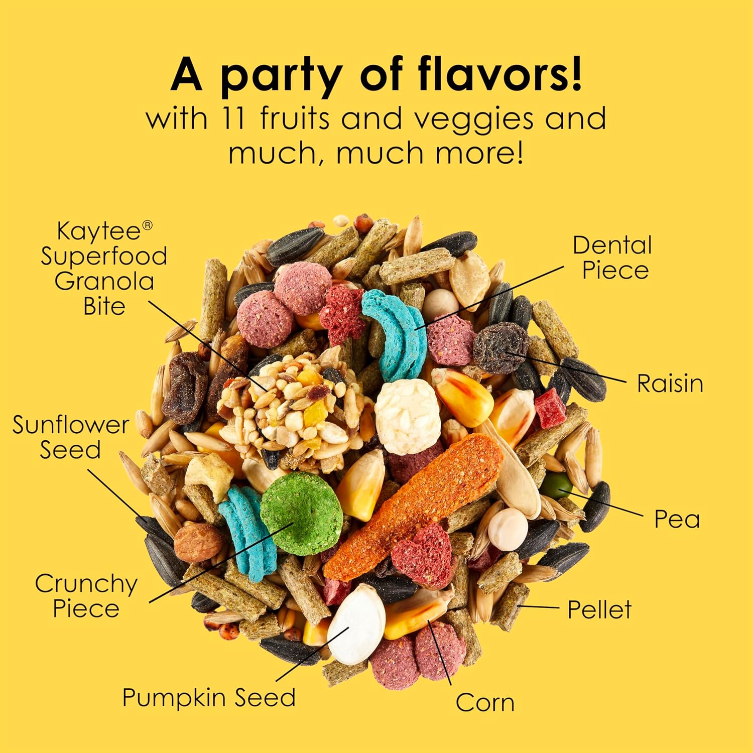 Kaytee Fiesta Hamster & Gerbil Food, Nutritious and Fun Blend, Supports Dental Health and Digestion, 4.5 pounds - Image 7