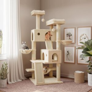 SHA CERLIN 65in Larger Cat Tree Tow...