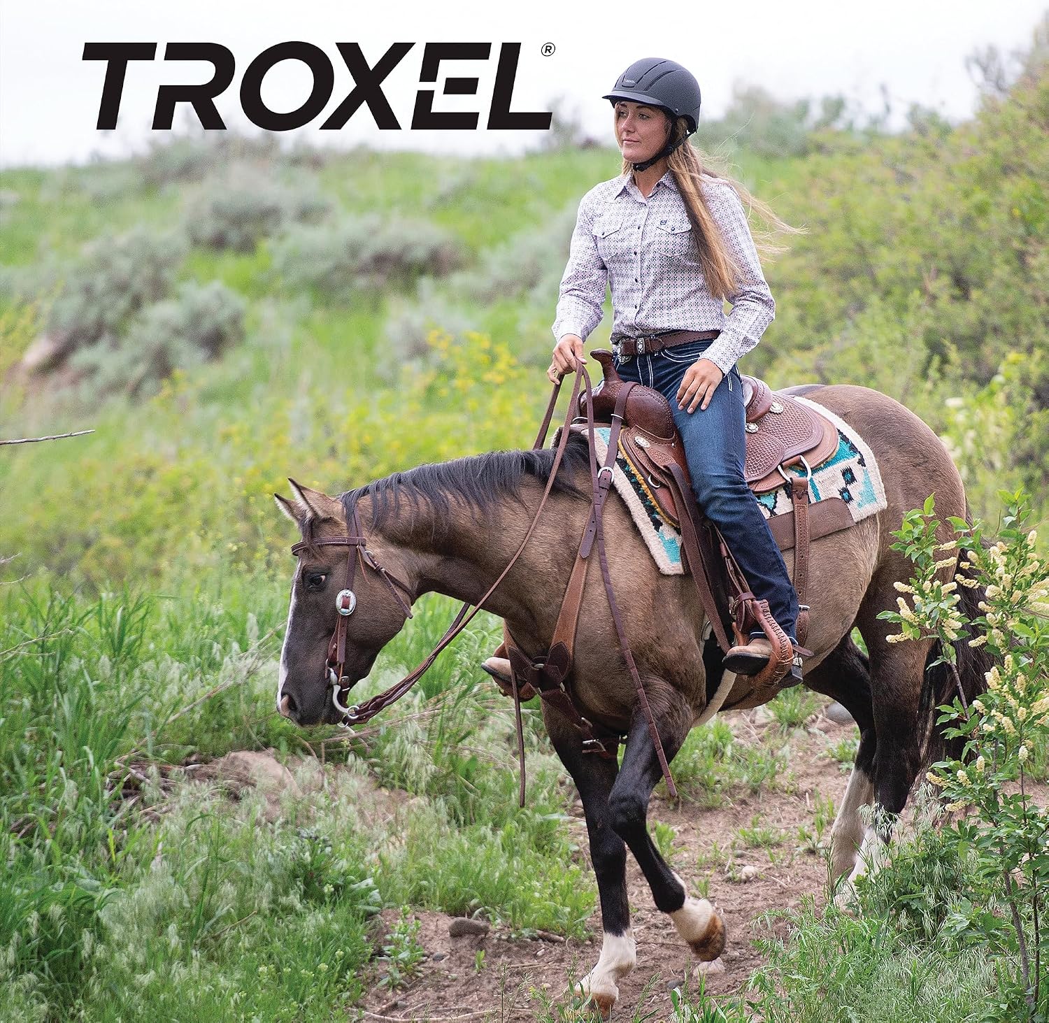 Troxel Spirit Duratec Full Coverage Horse Riding Helmet, Low-Profile Adjustable Design, Safety Horseback Riding Gear - Image 5