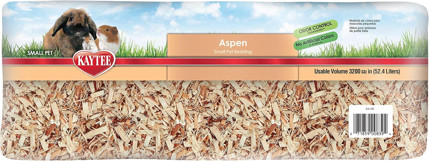 Kaytee Aspen Small Animal Pet Bedding For Pet Guinea Pigs, Rabbits, Hamsters, Gerbils, and Chinchillas, 52.4 Liters - Image 3
