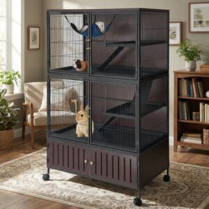 60″ Large Ferret Cage, Multi-...