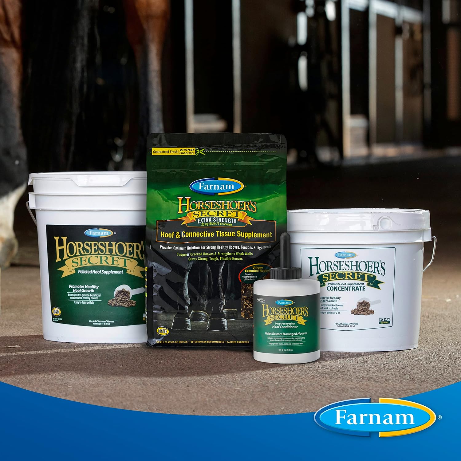 Farnam Horseshoer's Secret Deep-Penetrating Hoof Oil for Horses, Conditions Dry Hooves, Prevents Cracks, Splits & Contracted Heels, Contains Avocado, Glycerine & Mineral Oils, Fast Absorbing, 32 Oz - Image 6