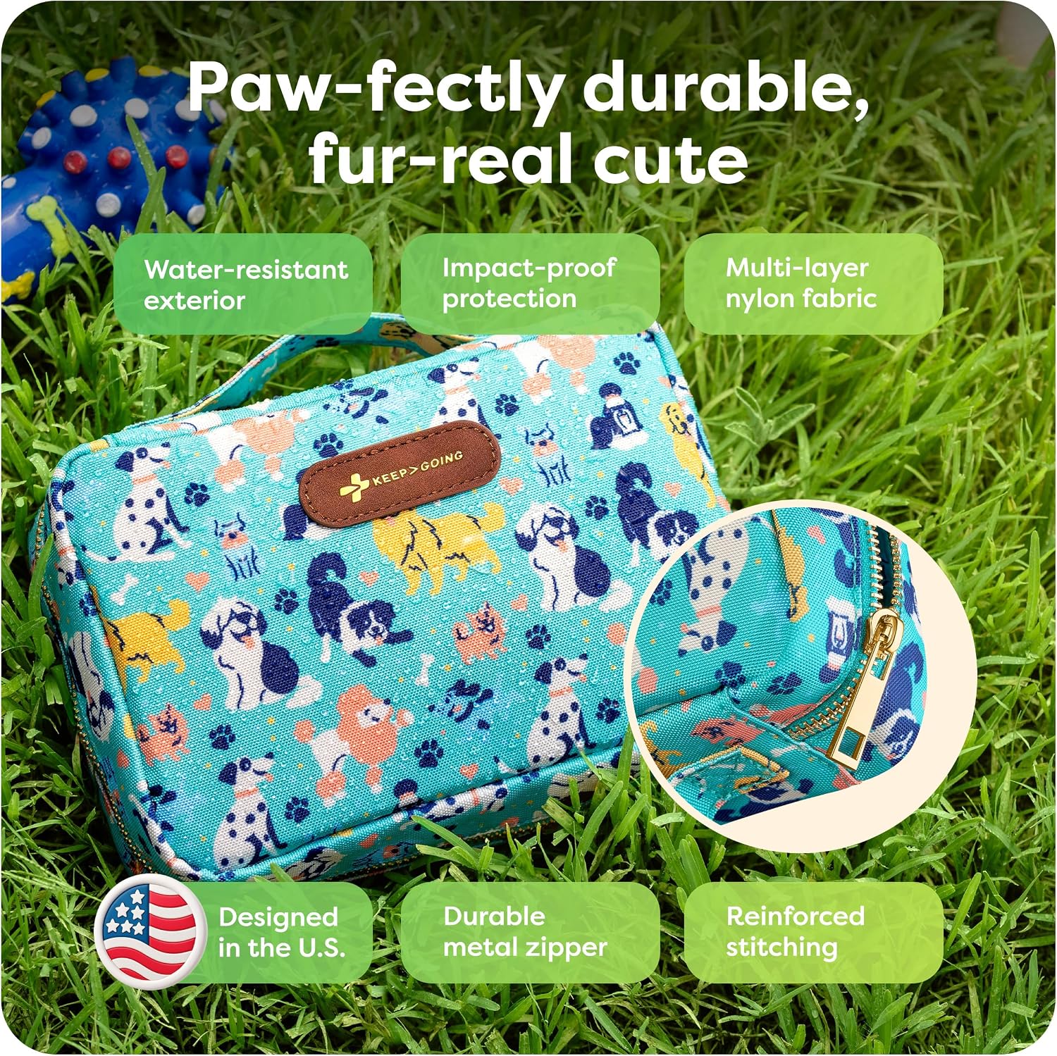 KeepGoing Dog First Aid Kit – Pet Emergency Kit for Dogs & Cats – Dog Travel Accessories for Car, Camping and Hiking - Image 6