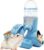 VANNON 3-in-1 Hamster Water Bottle with Food Bowl & Hideout Base, Blue | 3-in-1 feeding station combines water, food and hideout space to help keep hamster cages organized and easy to maintain.