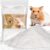 Sukh 47OZ Hamster Sand Bath – White Fine Silica Sand, Hamster Soft Cleaning | Sand Bath for Hamster, Guinea Pig, Rabbit, Chinchilla, Gerbil, Syrian Mice, Squirrel, Small Pet Cage Bedding Accessories