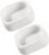 Ceramic Reptile Food Bowls, Reptile Water Food Dish (White, Small 2-Pack)