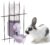 17oz Rabbit Water Bottle, Pet Cage Suspended Dispenser, Hanging Automatic Small Pet Water Bowl for Bunny Cat Ferret