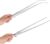 Aquarium Tweezers Extra Long 15 inches Feed Tong clamps – FEITA Straight and Curved Stainless Steel 38cm Tweezers Set for Fish Tank Plants Aquascape Tools & Reptile Feeding Tongs – Sliver 2Pcs