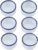 6 Pcs Spider Micro Water Bowl Mini Ceramic Dish for Spider Tarantula Millipede Tiny Reptile (Small: 0.86″ D, 0.43″ H)