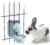 17oz No Leak Rabbit Waterer Feeder, No Drip Water Feeder Water Bowl for Guinea Pig Hamster Chinchilla Ferret Small Animal