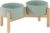 Havniva 6.1inch Ceramic Raised Dog Bowl with Stand, Double Dog Bowls Elevated for Small and Medium Breed Dog Food and Water Bowl Set Non-Slip Dog Dish Large Capacity Feeding Pet Water Bowl