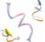 Car Window Bird Perch Stand Parrot Climbing Rope with Suction Cups – Bendable Colorful Perch for Birds, 80cm Stretchable Play Gym for Budgie, Cockatiel, Lovebird