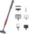 UPETTOOLS Aquarium Clean Tool 6 in 1 Fish Tank Cleaning Kit Algae Scraper Scrubber Pad Adjustable Long Handle Fish Tank Brush Cleaner Set