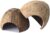 PINVNBY 2 PCS Natural Coconut Reptile Hideouts Lizard Coco Hut Hermit Crab Hut Aquarium Fish Hide Cave Spider Snail Climber Toys