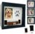 OtterPets Dog Urn for Ashes, 4 Customizable Displays with Paw Print Ink Kit and Flannel Bag, Pet Urns for Dogs Ashes, Pet Cremation Box, Cat Urn for Ashes, Dog Ashes Keepsake (Black)
