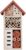 Lulu Home Wooden Insect House, Hanging Insect Hotel for Bee, Butterfly, Ladybirds, Beneficial Insect Habitat, Bug Hotel Garden, 10.4 X 3.4 X 5.4 Inch