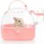 Hamster Carrier Cage, Portable Small Animal Carrier Cage with Water Bottle, Guinea Pig Outgoing Cage Hamster Travel Carry Case for Small Pets, Gerbils, Chinchillas, Dwarf Hamster