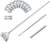 Kirecoo Algae Scraper for Glass Aquariums, 25.6″ Fish Tank Cleaner, Stainless Steel Algae Scraper for Fish Tank with 10 Blades, Aquarium Glass Cleaning Tools, Cleaning Accessories