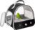 Bird Carrier, Portable Small Bird Parrot Parakeet Carrier with Standing Perch and Stainless Steel Tray, Side Access Window Collapsible (Black, Clear Windows)