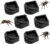 6 Pcs Spider Micro Water Bowls, Mini Resin Dish for Tarantula, Spider, Millipede and Tiny Reptiles, Food/Water Dish for Enclosure Accessories (1.65″ D, 0.59″ H)
