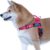 Personalized No Pull Dog Harness with Name and Phone Number,Quick Fit Easy Walk Dog Harness,Reflective No Choke Pet Vest with Easy Control Handle for Small Medium and Large Girl Boy Dogs,Pink,L