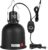 REPTI ZOO Reptile Light Fixture with Dimming Thermostat, 5.5 Inch Deep Dome Lamp Fixture with Temperature Controller for Reptile Heat Lamp Bulb, Max 100W