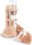 Niteangel Water Bottle with Stand for Syrian Dwarf Hamsters Gerbils Mice Rats Degus Small pet Rodents(White)