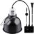 Reptile Heat Lamp Fixture with Dimming Thermostat – 5.5” Light Dome with PID Thermostat, for Ceramic Heat Emitter & Basking Light Bulb, for Bearded Dragon, Snake, Tortoise, Lizard Tank Accessories