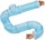 8PCS Hamster Tunnel Tube DIY Assorted Toy Transparent Adventure Pipe Playground Excercise Set for Mouse Syrian Hamster Gerbil Rat (Blue)