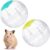 2 Pieces Hamster Ball Hamster Exercise Ball 5.7 Inch Guinea Pigs Running Balls Transparent Plastic Hamsters Wheel for Mini Dwarf Rabbits Small Pets to Reduce Boredom and Increase Activity