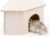 Niteangel Birch Chamber-Maze Hamster Hideout – Small Pets Woodland House Habitats Decor for Hamster Mice Gerbils Mouse