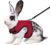 Red Bunny Harness and Leash, Escape Proof Rabbit Harness and Leash Set, Cute Bunnies Vest Clothes Stuff Accessories – Suit for 4-6 Months Rabbit/Ferret 6+Months Guinea Pig, L