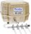 Pawfly 254 GPH Aquarium Air Pump Adjustable Quiet Oxygen Aerator Pump with Multi-Port Air Flow Control Lever Valve Splitter and Airline Tubing for Fish Tanks Ponds and DWC Systems Up to 300 Gallons