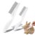 2 Pack Fine Tooth Flea Comb for Cats, Stainless Steel Bunny Brush, Anti-Static Deshedding Guinea Pig Comb Small Pet Grooming Tool for Cats Dogs Rabbits Chinchillas Ferrets Guinea Pigs