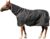 Equoray Horse Rug Fly Sheet Waterproof Rainproof Mosquito Repellent Breathable Turnout Blanket for Horses All Season Use – Multiple Sizes, Black