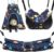 Ferret Rat Hammock Tent Hanging Tunnel Cage Accessories Set for Small Pets,Cage Decorations for Ferrets Rats (Galaxy Black)
