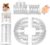8 PCS Hamster Tube Set, Hamster Toy Set DIY Clear Pet Cage Tunnel Small Animal External Accessories Adventure Tube Syrian Rat Mouse (White)