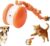 Interactive Dog Toy,2026 New Automatic Rolling Ball with Rope for Cat, Durable Dogs Rope Toy for Chewing and Playing, Dogs Ball Toy for Puppy Cats (Orange/1pcs)