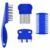 4 Pack Flea Lice Comb, Stainless Steel Dog Cat Grooming Combs with Rounded Teeth, Double Sided Professional Pet Tear Stain Remover, Dematting Tool for Small, Medium & Large Pets