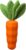 MewaJump Dog Squeaky Chew Toys for Aggressive Chewers, Rubber Carrot Dog Toys for Training and Cleaning, Durable Interactive Tough Dog Toy for Puppy Medium Dogs