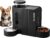 Automatic Gravity Pet Feeder, 1.8 Gallons*2 Dog Feeder and Water Dispenser Set, 2-in-1 Automatic 100% BPA-Free Feeder and Stainless Steel Water Dispenser for Dogs, Cats, Rabbits, Puppies (Black)
